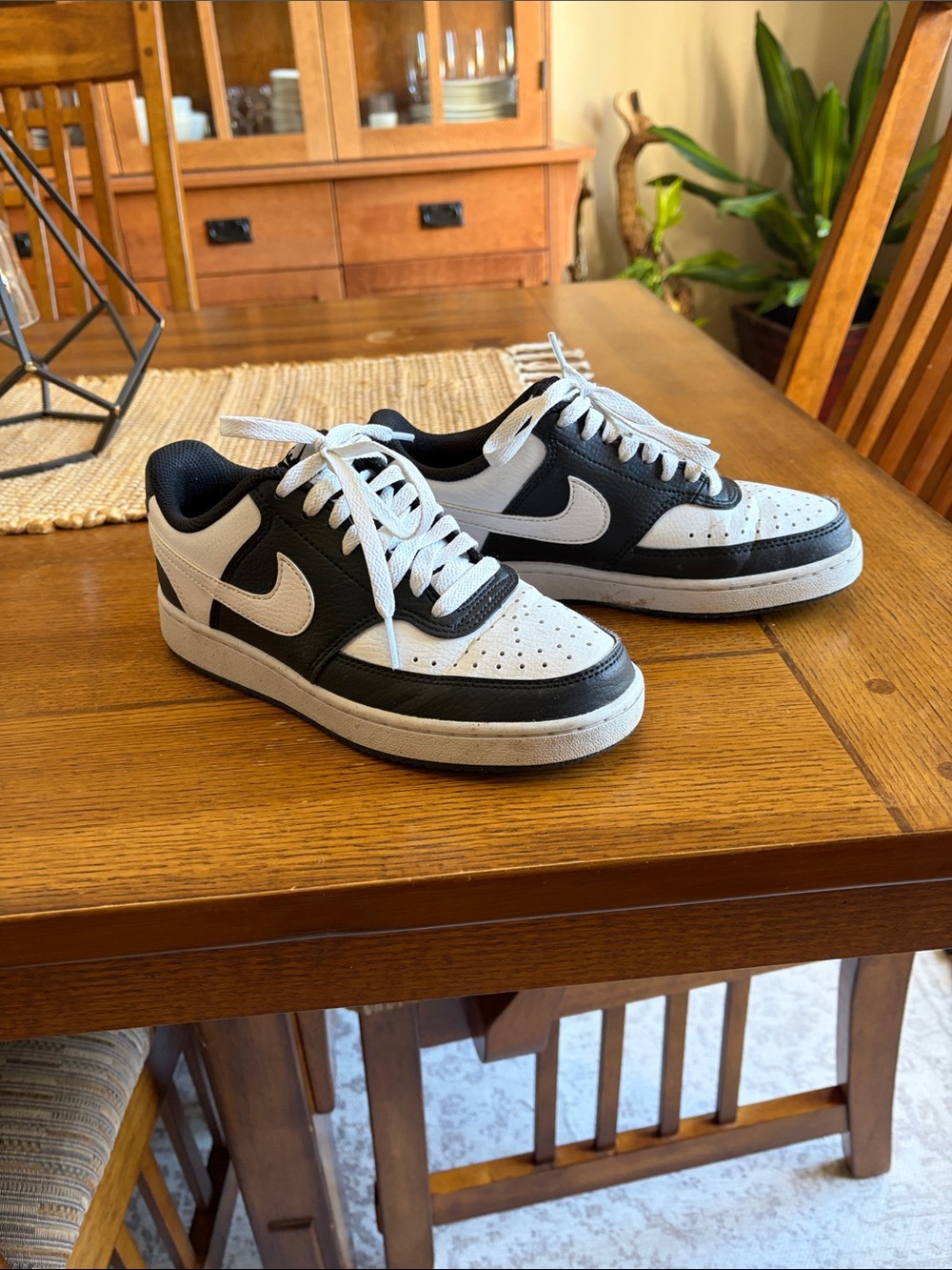 Nike Black and White Low-Top Sneakers